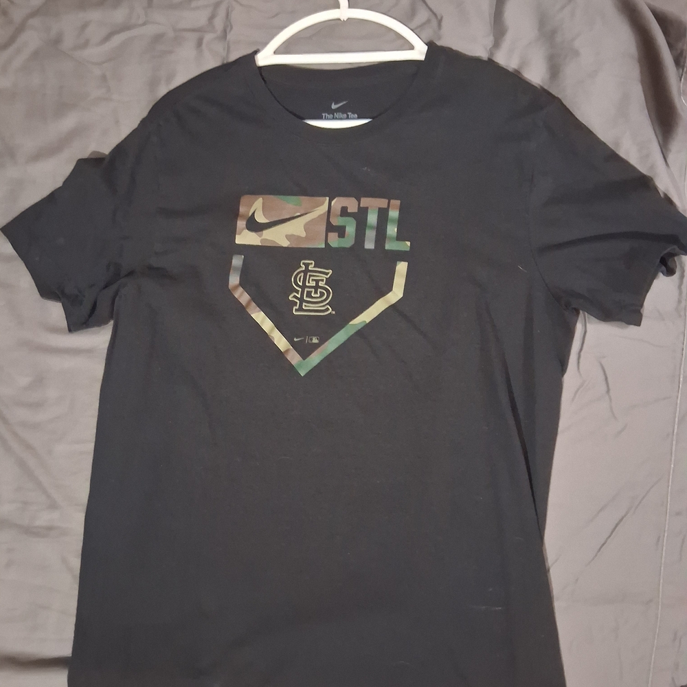 Nike Black STL Camo Logo Short Sleeve Tee